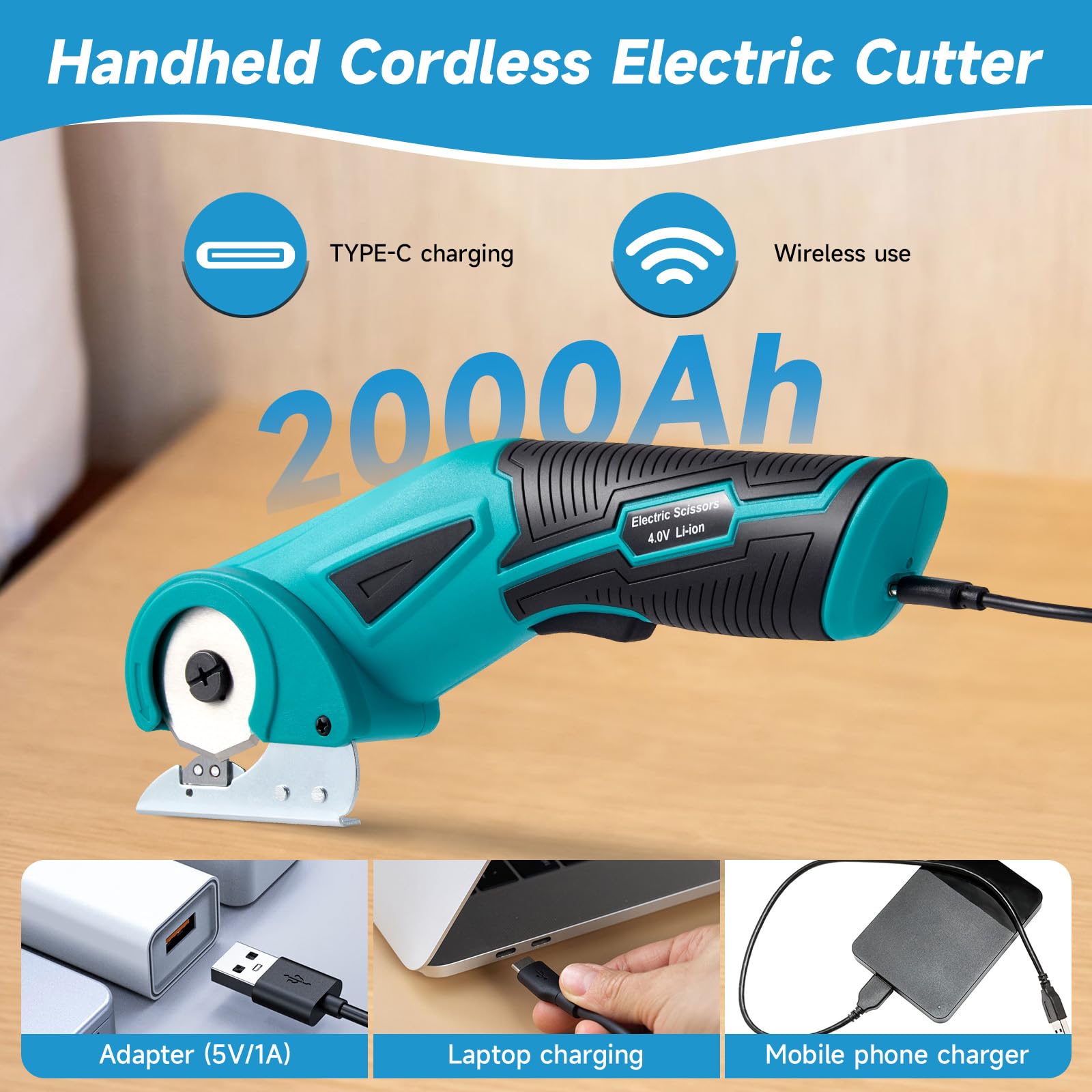 Cardboard Cutter Electric Cordless Scissors Gym Pin with 8 mm Diameter for Weight Plates 30 mm and 50 mm with Magnetic Safety Lock for Home and Professional Gyms (Blau)
