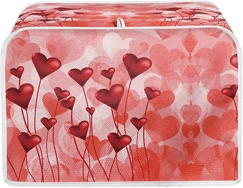 Vista 8 de Cubiertas para tostadora de mármol rosa con ranura ancha de 4 rebanadas, cubierta para máquina de pan, fundas para electrodomésticos de cocina, Rosa