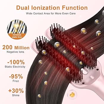 Amazon.com : Nimmu Hair Straightener Brush, Hair Straightening