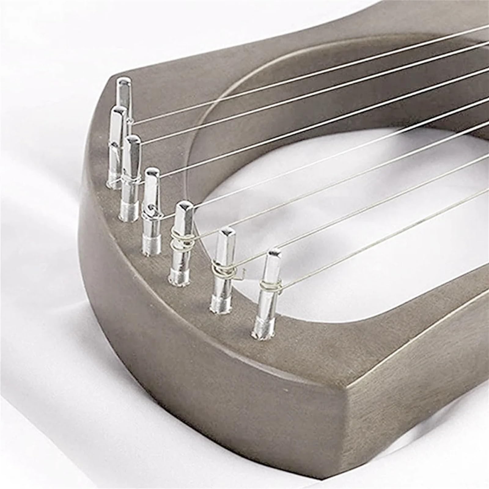 Arpa a lira Strumenti a corda for arpa a lira a 7 corde in legno massello di mogano con metallo
