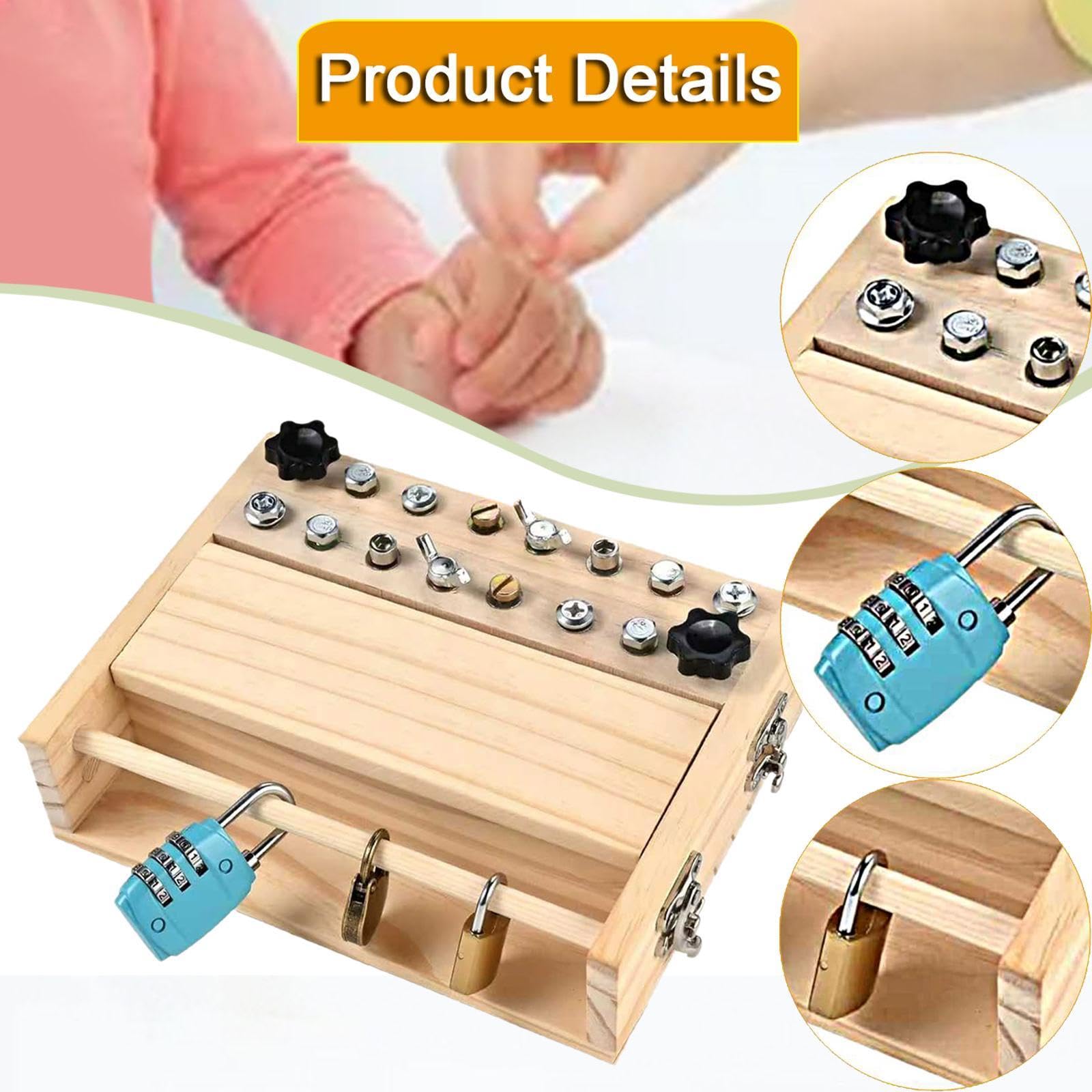 F Fityle Juego de Destornilladores y Tablas para niños, Juego de Herramientas para niños, Llave Inglesa de Viaje, Tuercas y Pernos, Juguete Educativo temprano