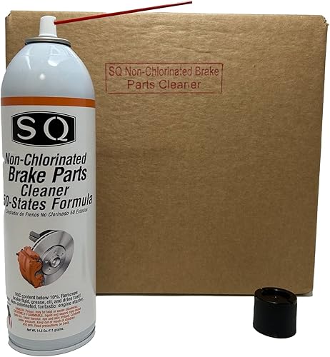 SQ Limpiador de piezas de frenos sin cloro, cumple con 50 estados, 14.5 oz por lata (12)