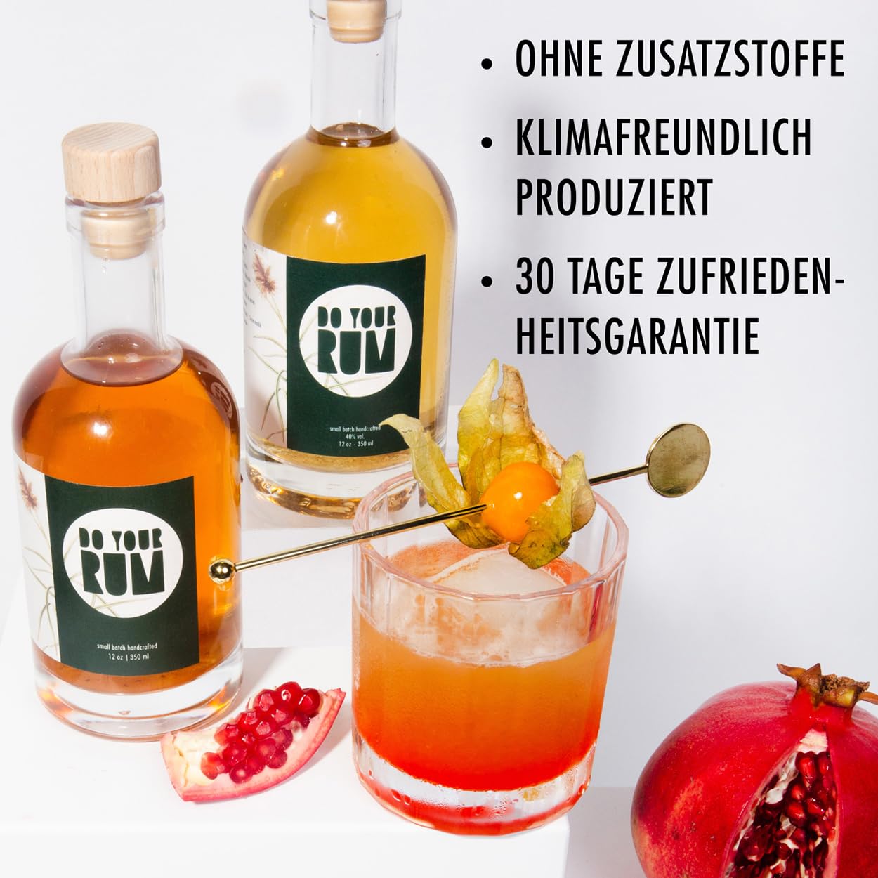 DO YOUR RUM | Rum Baukasten | Rum zum Selbermachen mit 12 Zutaten, Flaschen & Rezepten | Geschenk für Rum-Liebhaber | DIY Geschenkset für Sie & Ihn | Tolles Geschenk für Vatertag, Geburtstag, Hochzeit