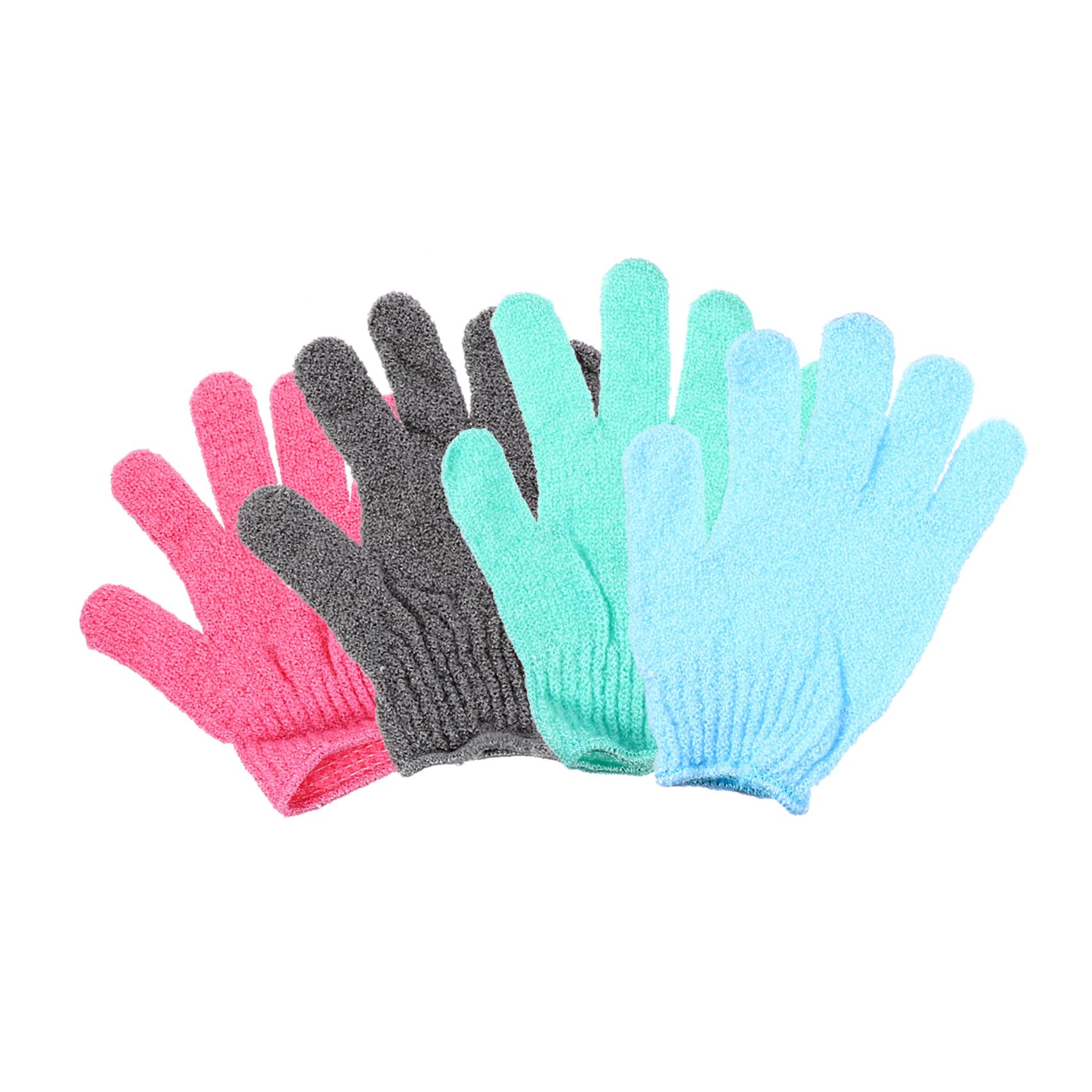 FOMIYES 12paare Peelinghandschuhe Für Körperreinigung Effektive Entfernung Abgestorbener Hautzellen Für Dusche Und Spa Farben