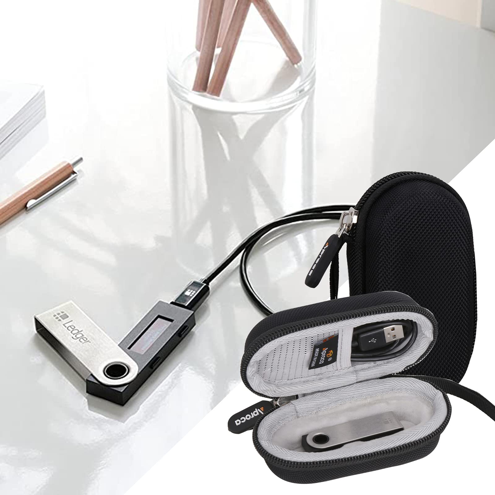 Aprocaa Hard Storage Tavel case, for Ledger Nano S X BTC Bitcoin Hardware  Wallet : Buy Online at Best Price in KSA - Souq is now Amazon.sa:  Electronics
