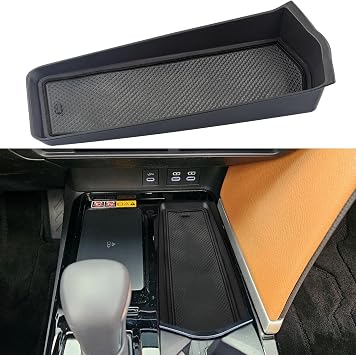 Center Console Organizer for Toyota Camry Accessories 2025 2026, Front Center Console Tray Storage Box, Interior Storage Accessories, Gear Shifter Right Side Console Organizer Inserts Black