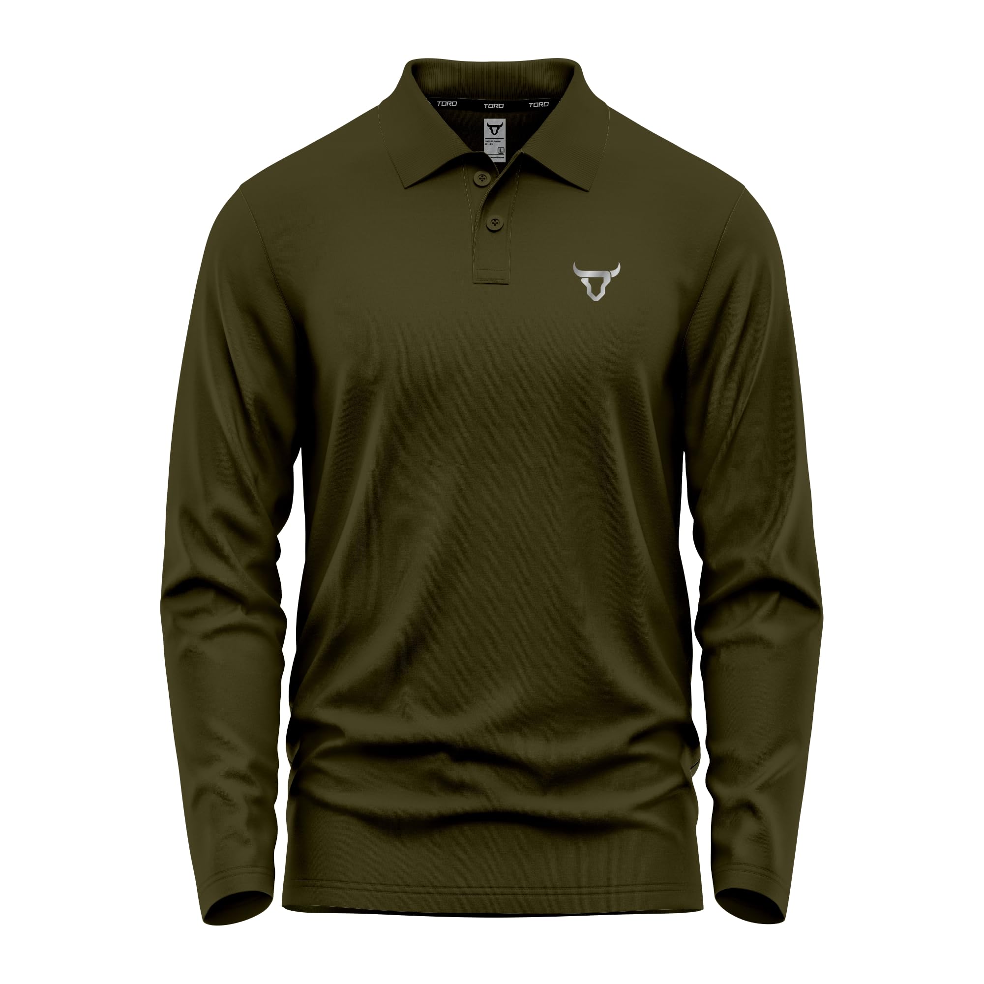 Paquet de 3 Hommes Polo T Shirt Regular Fit Olympique Casual Uniforme Tenue de soirée Multicolores Longues Manches Pleines Bouton Adultes Cadeau Polo Top