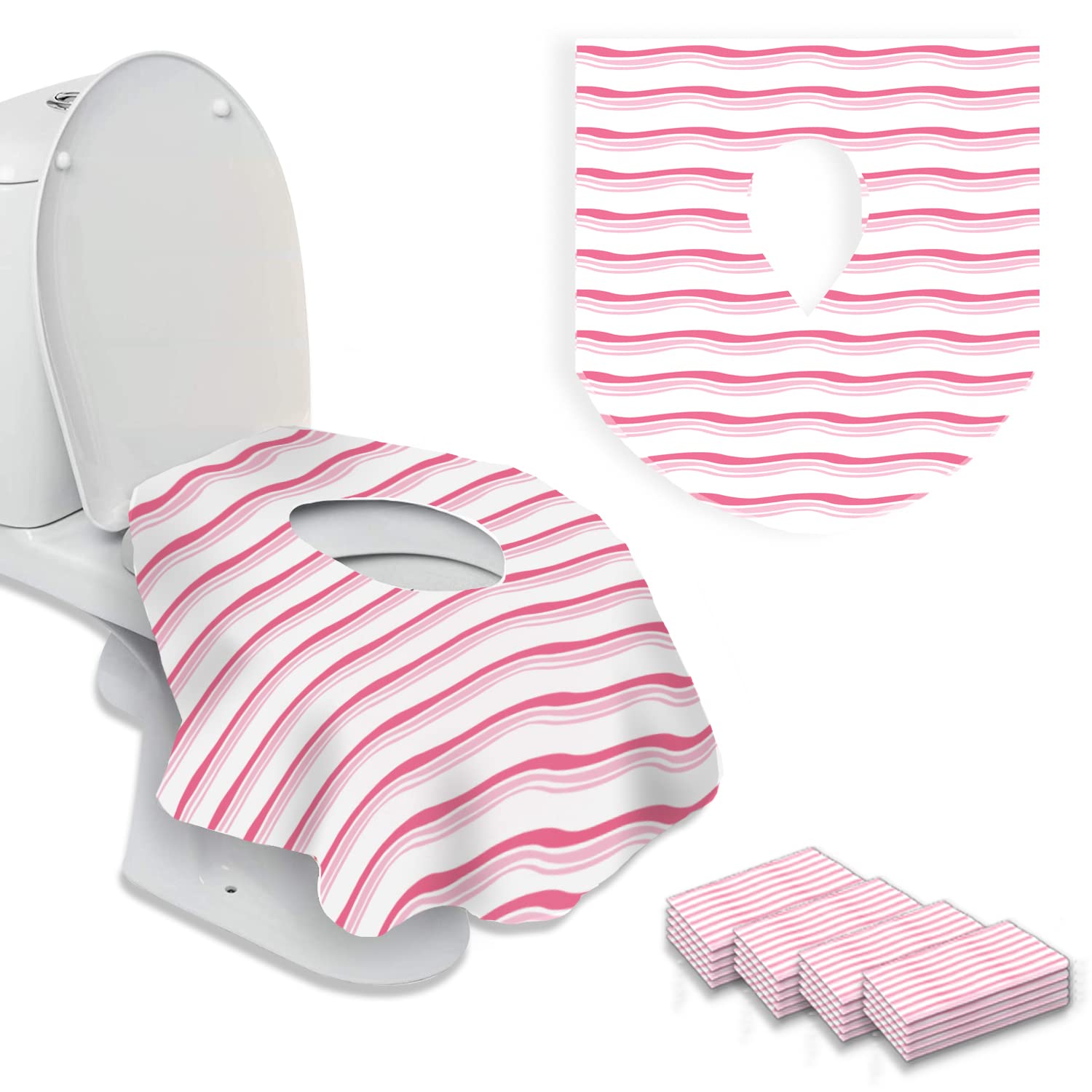 20 Extra Large Toilet Seat Covers Disposable for Kids & Adults-Toilet Covers Disposable for travel-Toddler Toilet Seat Cover Liners for Potty
