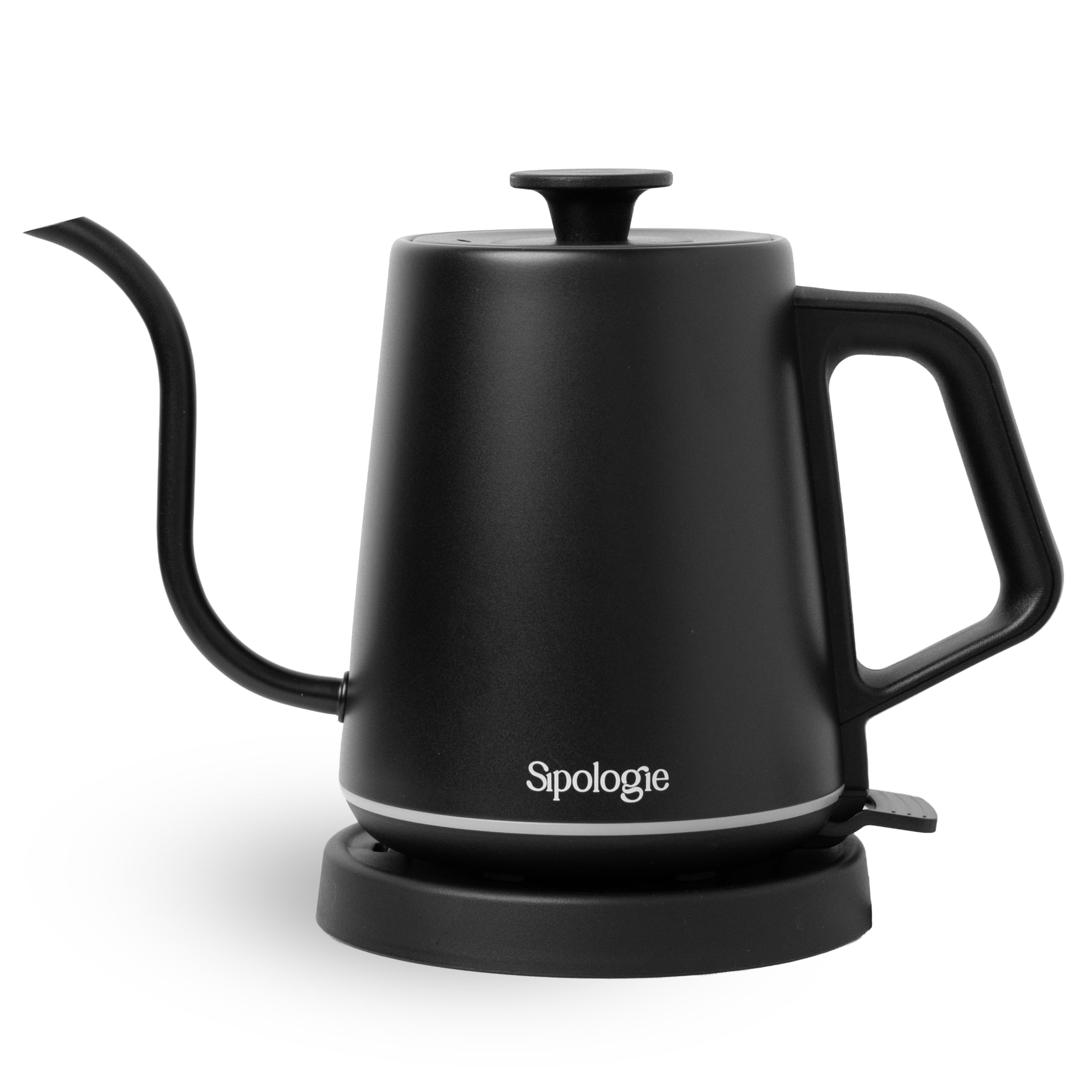 Sipologie Flow Electric Gooseneck Kettle 800ml - 1200W Fast Heating, Premium SUS304 Stainless Steel Body, Matte Finish, Long Spout for Precision Pouring,Pourover Coffee and Loose Leaf Tea Maker-image-18