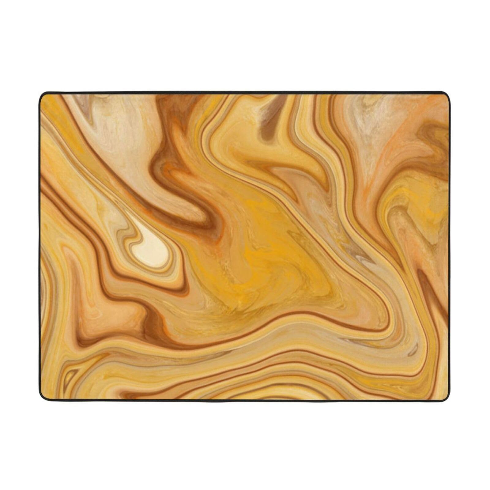 Tapis moderne en flanelle aspect marbre une décoration d'intérieur raffinée