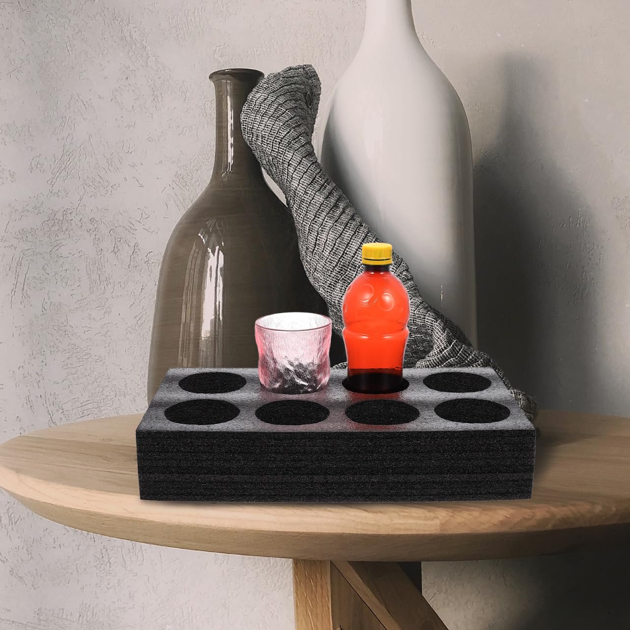TOPBATHY Plateau Porte-Gobelets à Emporter, Support 8 Tasses pour Café, Thé, Jus et Boissons, Format 35 x 20 x 7 cm pour Restaurants, Cafés et Desserts