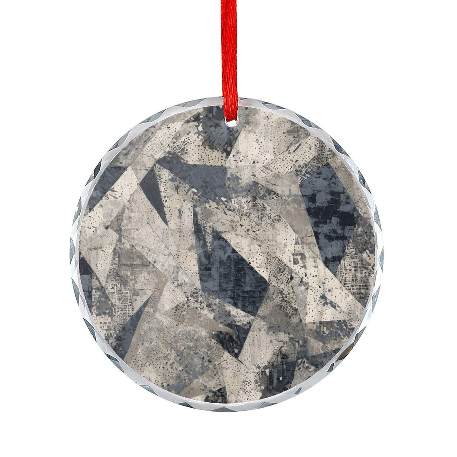 Fodpand Women's Style Intricately Textured Patterns Round Glass Ornament Keepsake Gift Exchange Ideas Car Decor,Christmas Ornaments For Tree Window Garden Ornaments