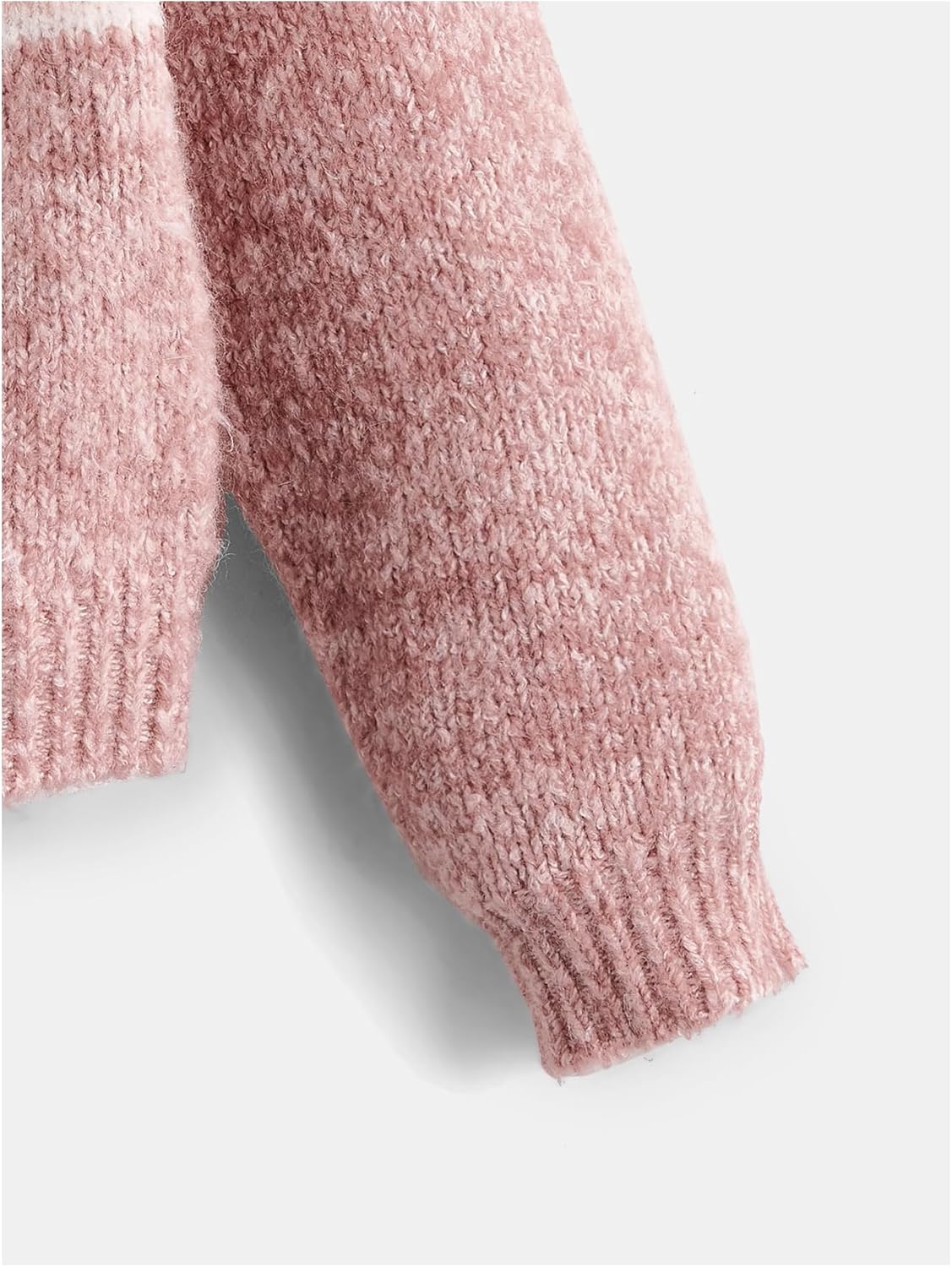 SHENHE Girl's Striped Sweater Pullover Crewneck Color Block Long Sleeve Soft Knit Jumper Sweater - Image 4