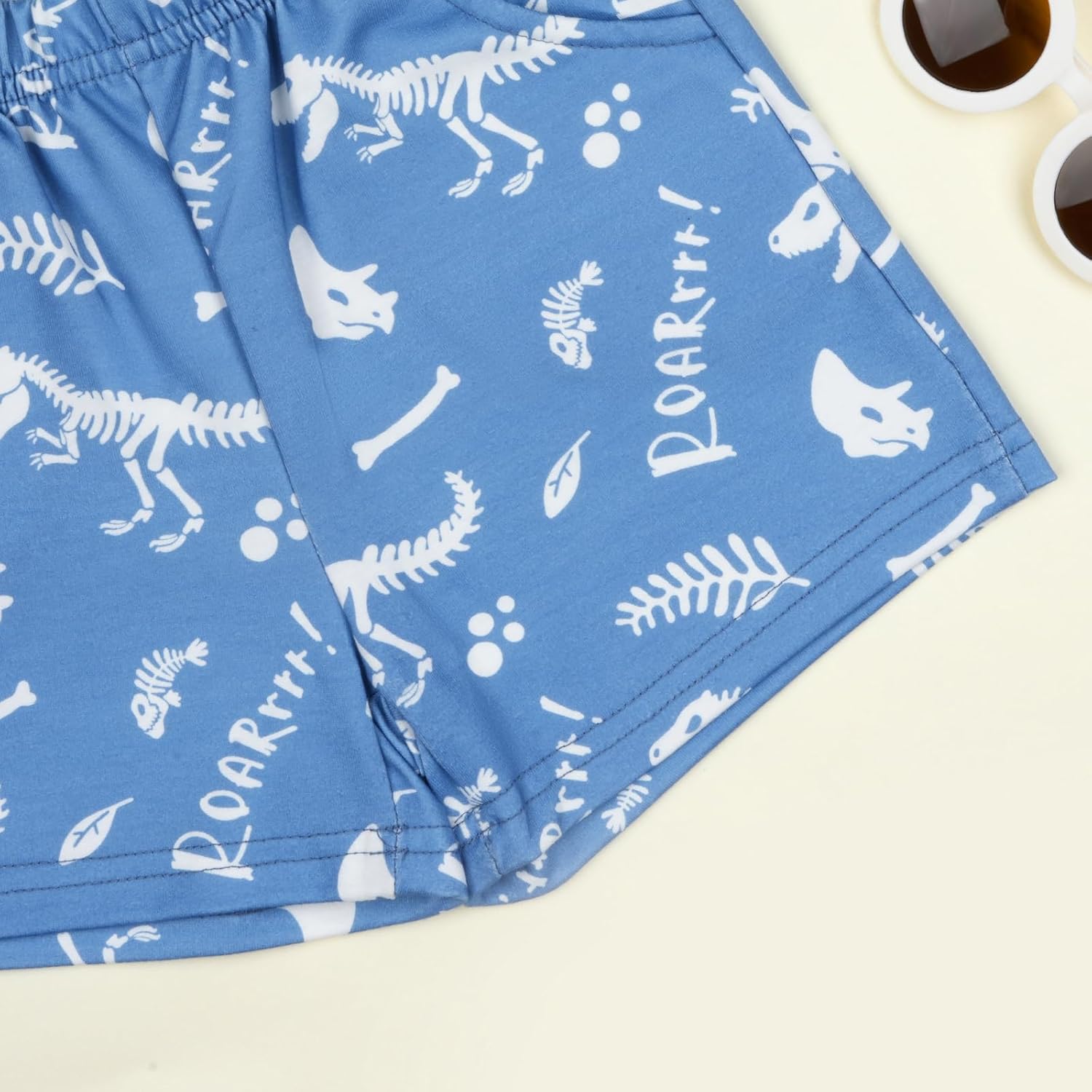 Toddler Baby Boy Clothes Boys Summer Outfits T-shirt Dinosaur Boy Short Sleeve Set 18 Months-4T - Image 7