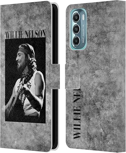 Miniatura 8 de Head Case Designs Officially Licensed Willie Nelson Flying Guitar Grunge Leather Book Wallet Case Cover Compatible with Motorola Moto G Stylus 5G