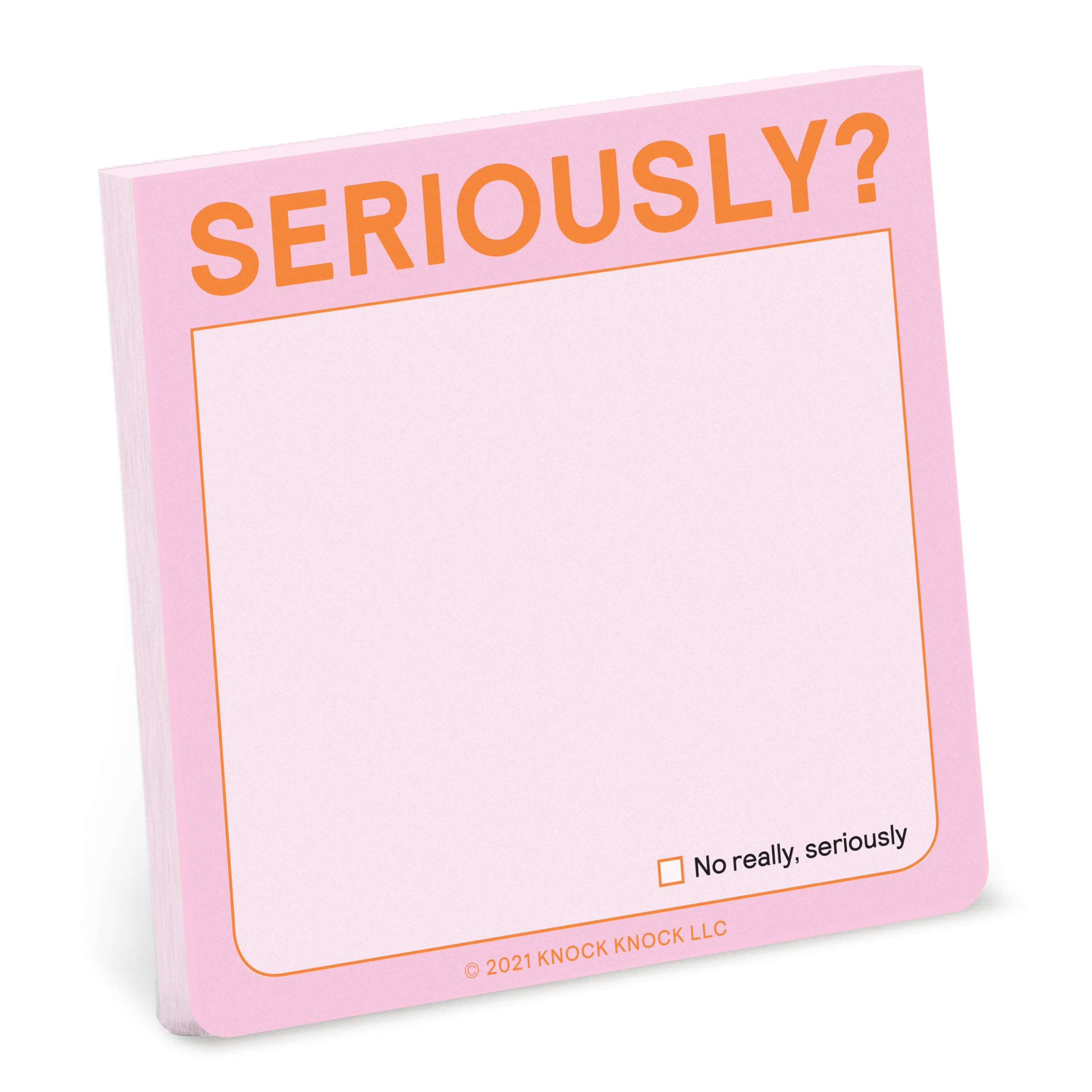 Knock Knock Seriously?! Sticky Note (Pastel Version): Pastel Edition (Knock Knock Sticky Notes)