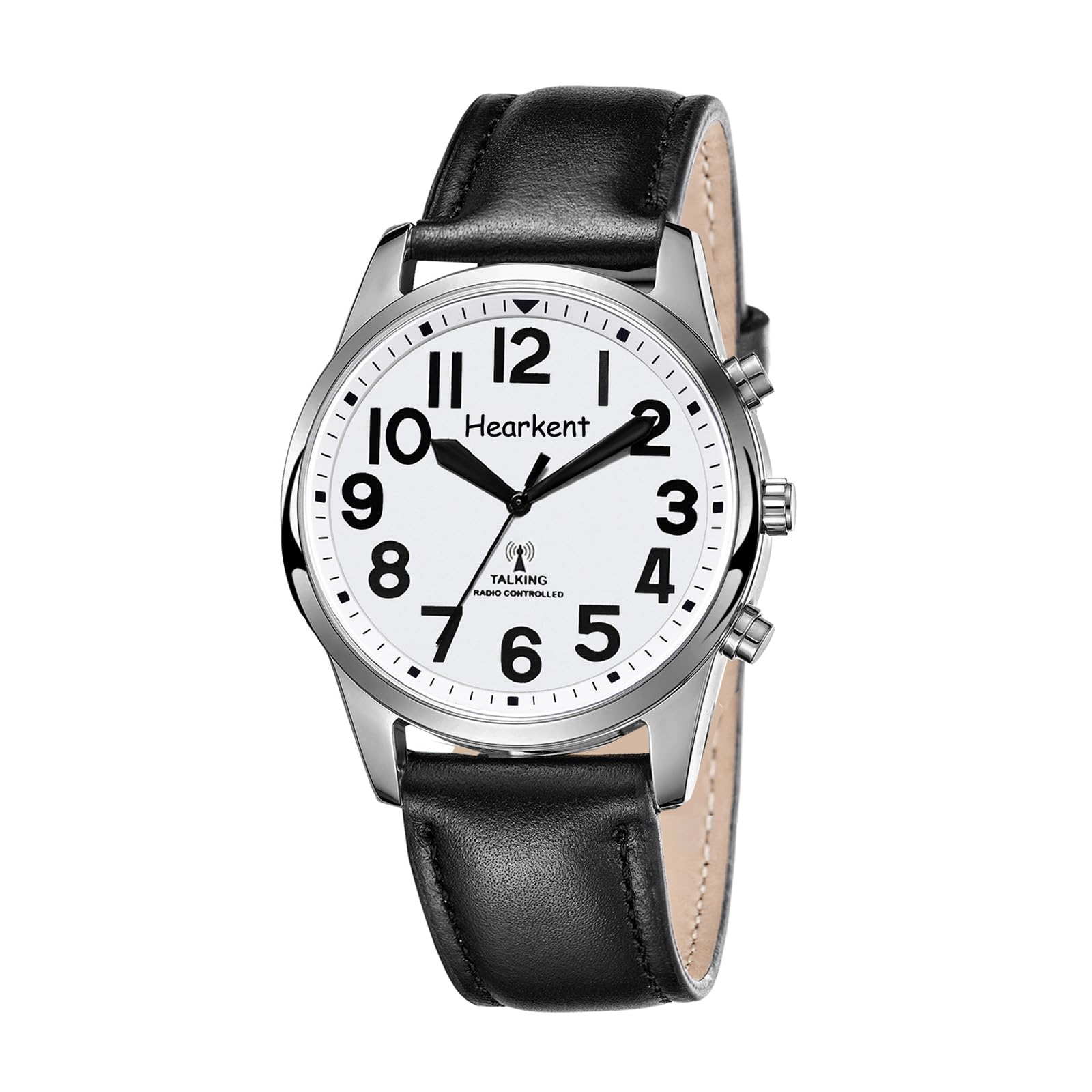 Hearkent Orologio parlante con numeri jumbo, orologio da polso semplice moda, auto-configurazione rilegatura, persone anziane, persone con disabilità visive, facile da leggere, cronometraggio accurato