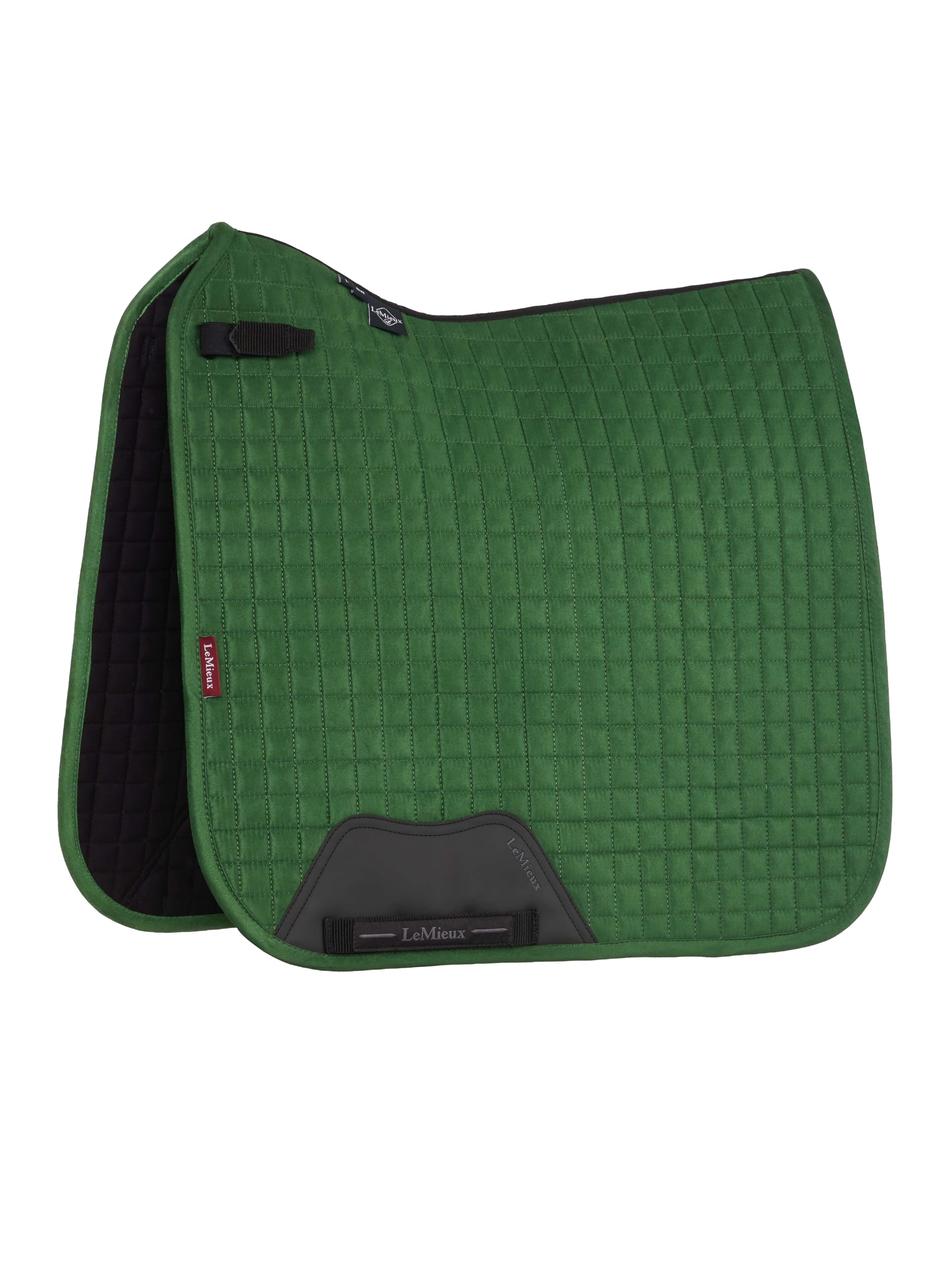 LeMieux Suede Dressage Square - Equestrian Saddle Pad - High Wither - Hunter Green - Small/Medium