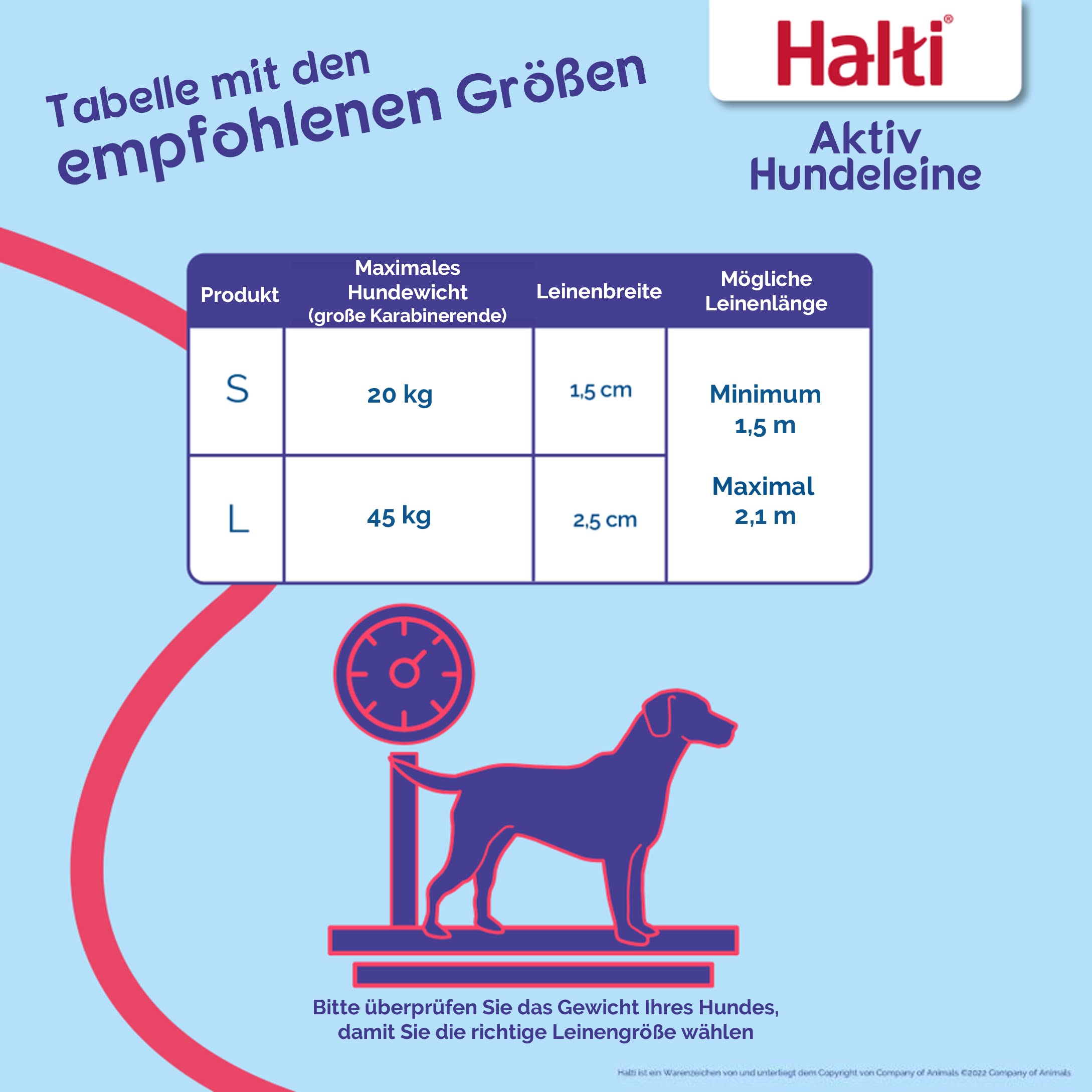 HALTI Aktiv Hundeleine – Griff mit Neopren-Polsterung, 3M-Reflektorgewebe und Stoßdämpfung. Freihandleine, Ideal zum Laufen mit mittelgroßen und großen Hunden (Größe Groß, Schwarz)