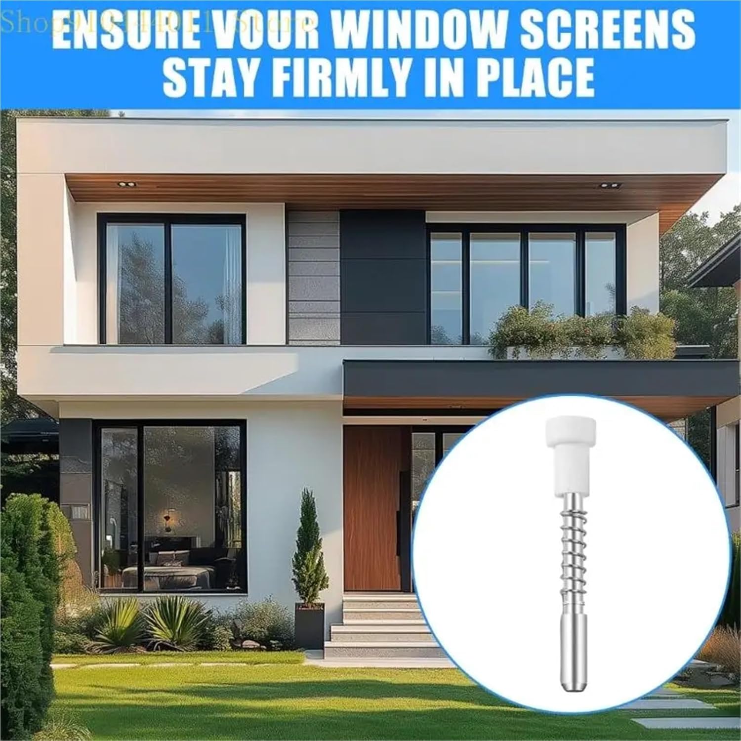 Window Screen Plunger Latches 60 Pcs Corrosion Resistant Metal Screen Clips – Heavy Duty Spring Loaded Latches for Window Secure Fit