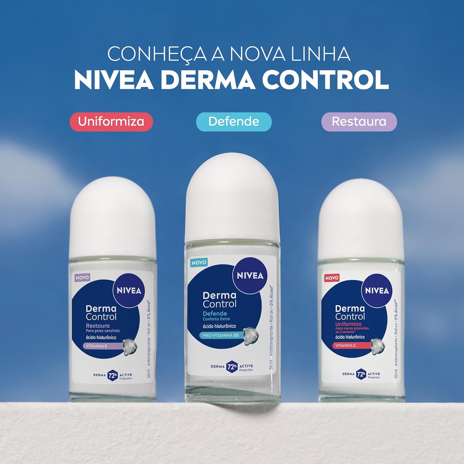 NIVEA Desodorante Roll-on Derma Control 50ml
