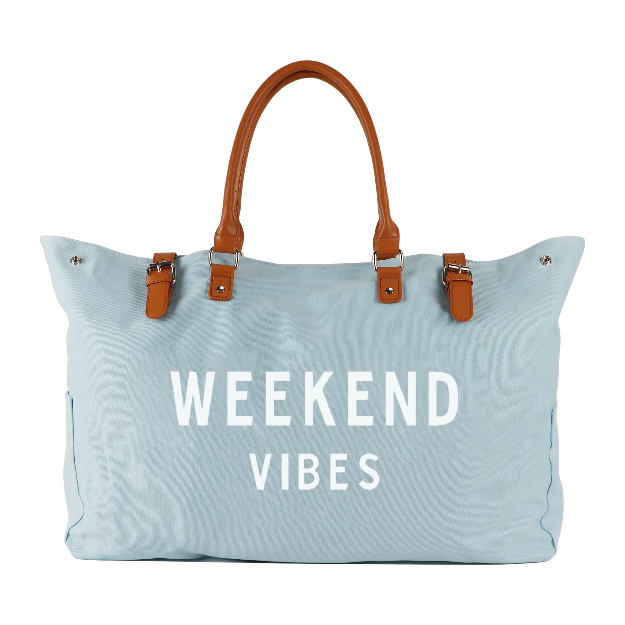 Lamyba Beach Tote Bag for Women Waterproof Sandproof, Blue