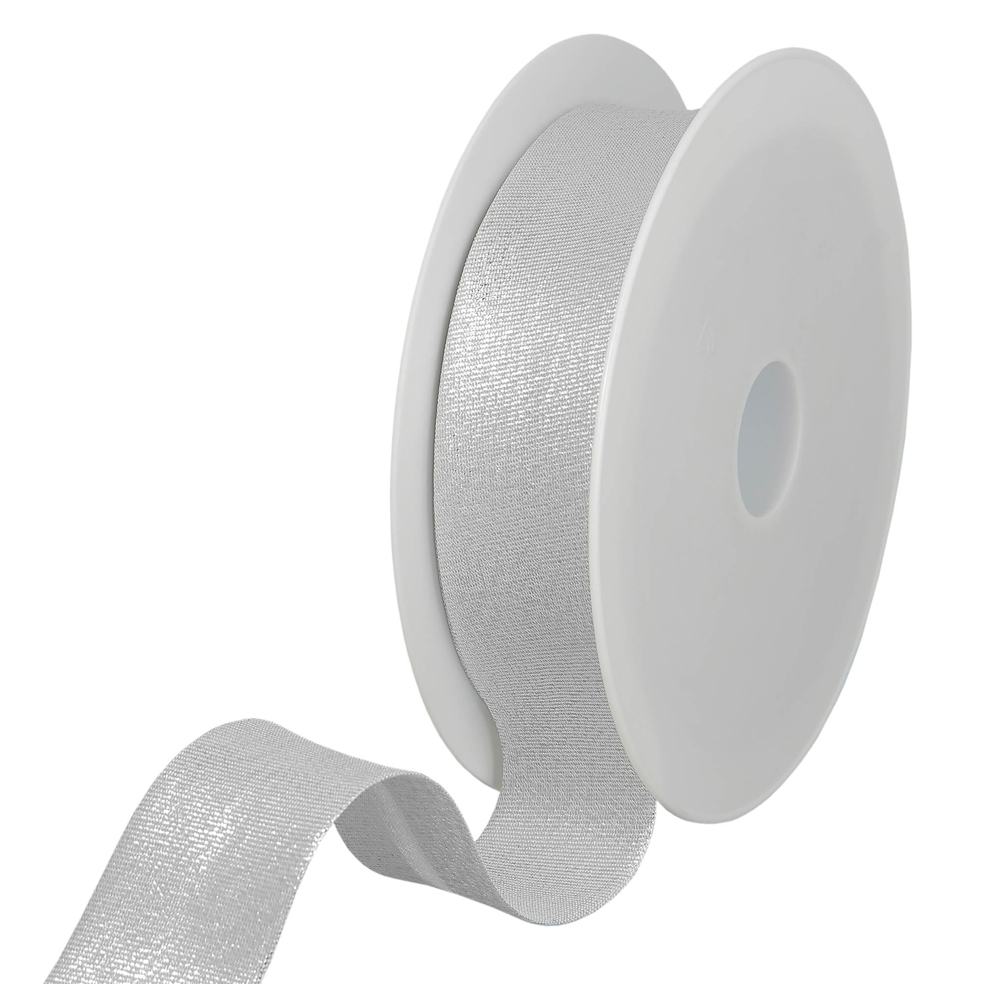 Les Petits Rubans Metallisches Schrägband – 30 mm breit, 15 mm gefaltet, 20 m Rolle, 80% Polyester 20% Lurex, Kanten zum Nähen, Banner, Polsterstoffe, Möbel, Paspeln, Kleidung, Decken