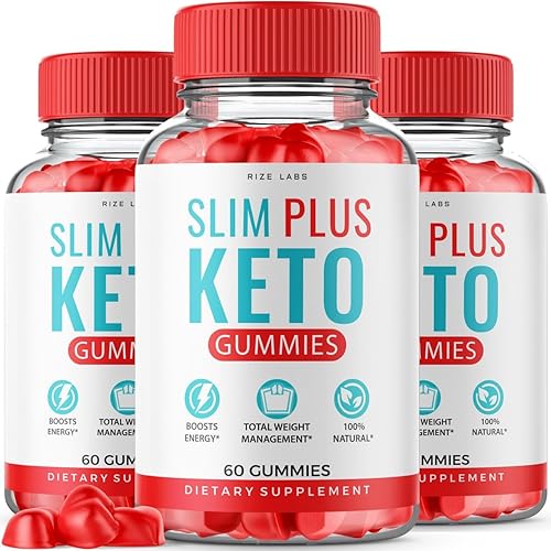 Paquete de 3 gomitas Slim Plus Keto ACV, Slim Plus Keto para perder peso, gomitas SlimPlus Keto Keto + Gomitas delgadas ACV Plus Vinagre de sidra de