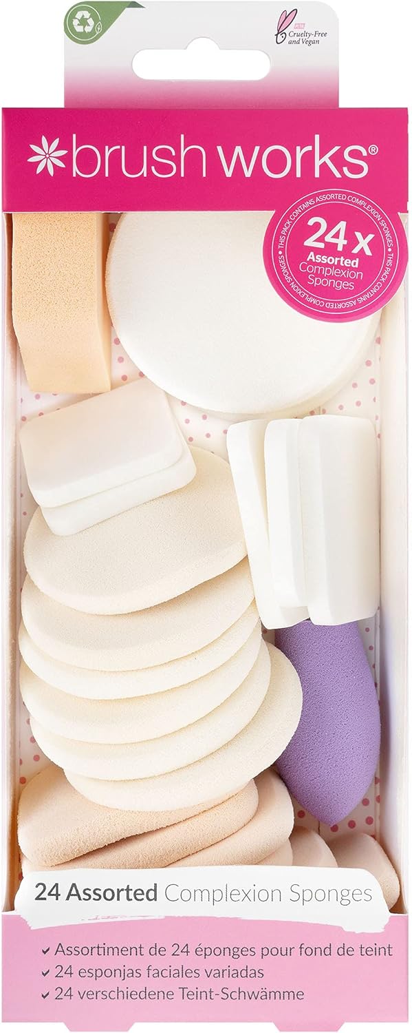Brushworks Assorted Makeup Sponges Amazon.co.uk Beauty