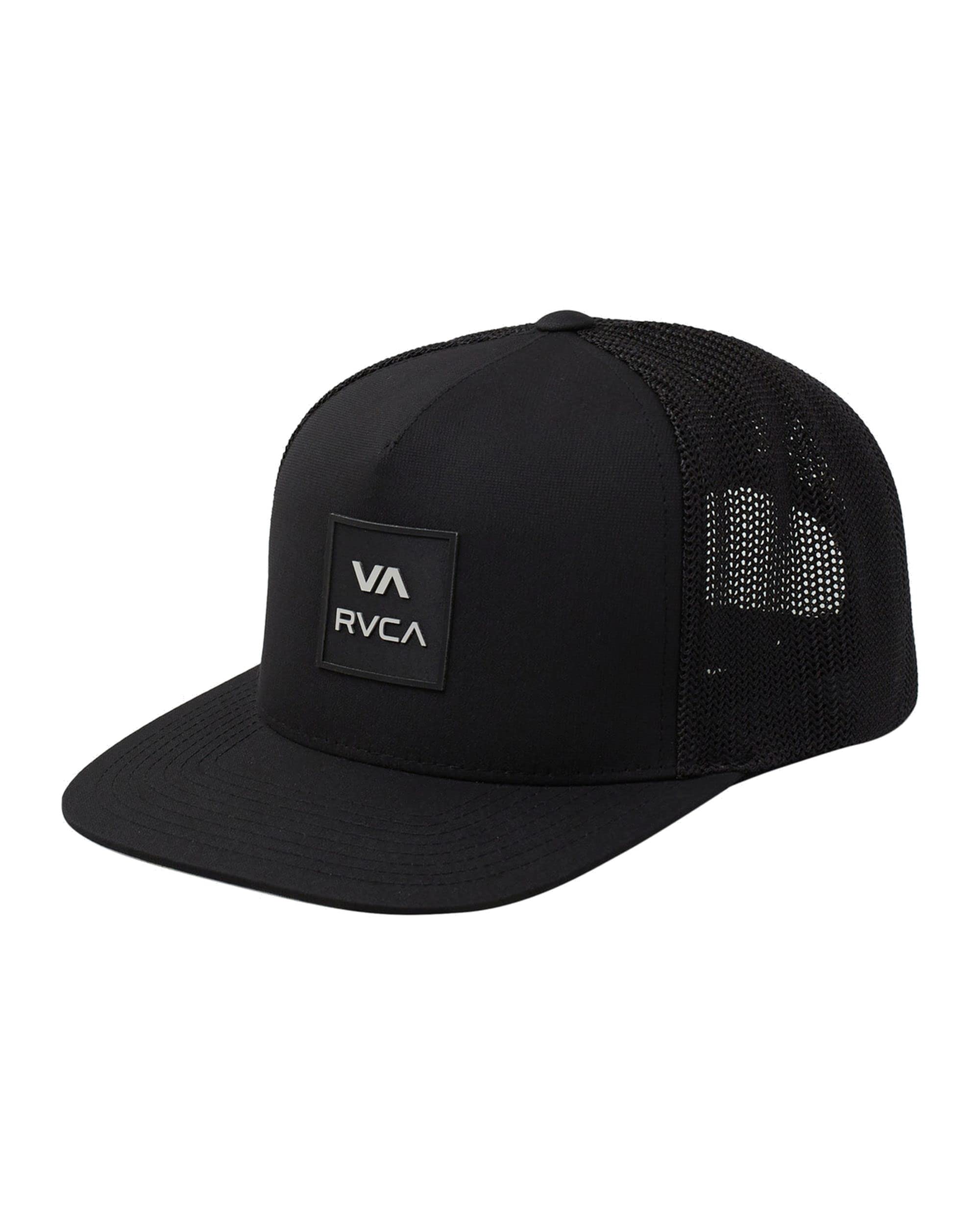 RVCA Men's Trucker Hat, Structured Hat with Stretch Mesh Back, Adjustable Snapback Closure