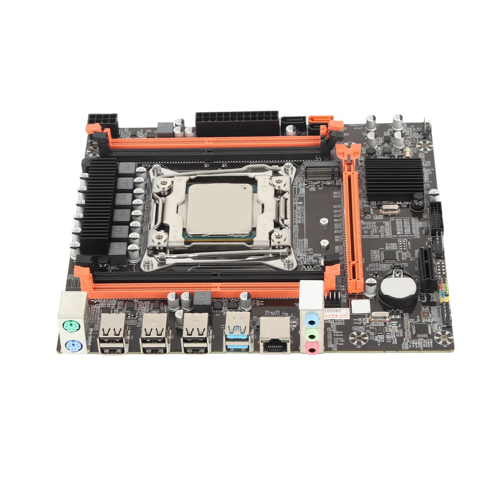 Topiky Scheda Madre PC X99 P4 Alimentatore a 6 Fasi Ad Alta velocità per PC Desktop con CPU E5 2680V3 e Interfaccia Multipla