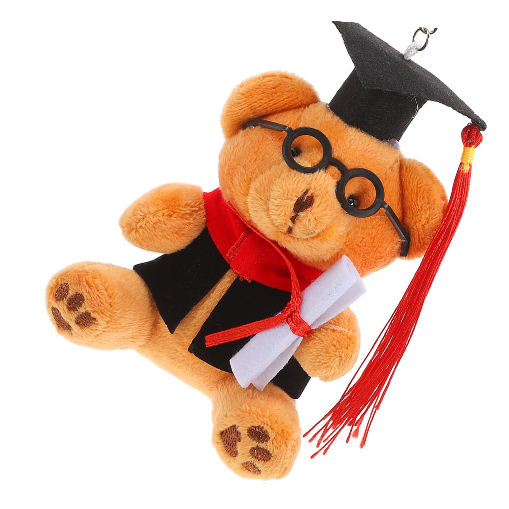 GLEAVI Portachiavi Orsetto Di Peluche Con Berretto Per Laureati Portachiavi Forma Di Animale Forma Di Orsetto Per Regali