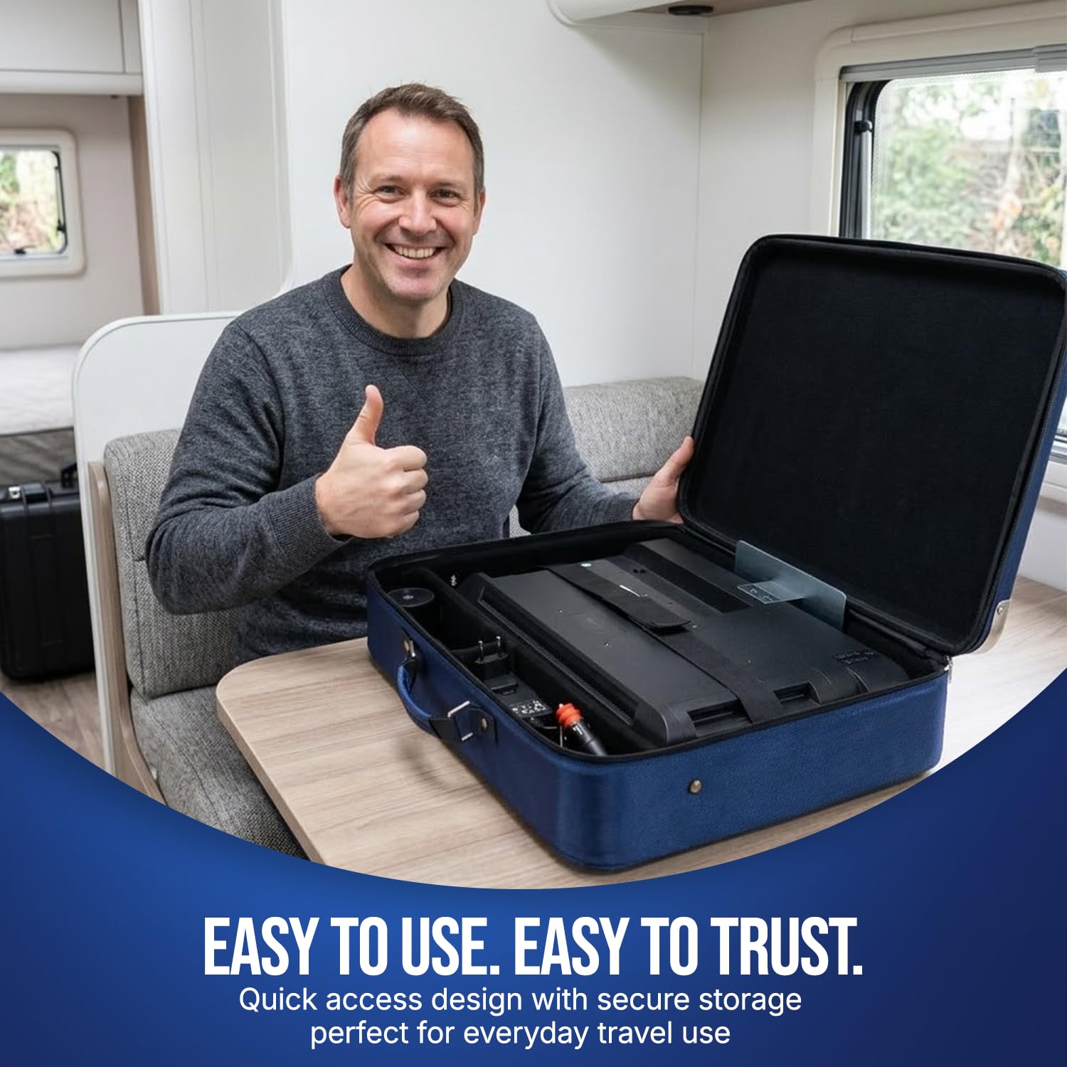 FALCON Hartschalen-Tragetasche für 19-22 Zoll Wohnwagen und Wohnmobil LED-Fernseher