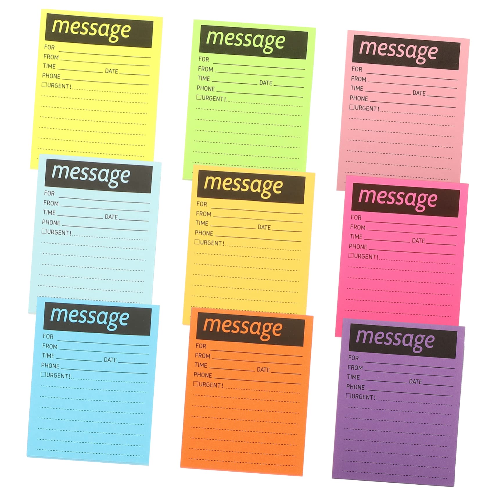 DOITOOL 2 Stück Teiliges Bunte Haftnotizen mit Ablösbarem Kleber Praktische Tragbare Notizzettel für Büro und Haushalt Selbstklebende Memo Pads für Tägliche Nutzung und Terminplanung