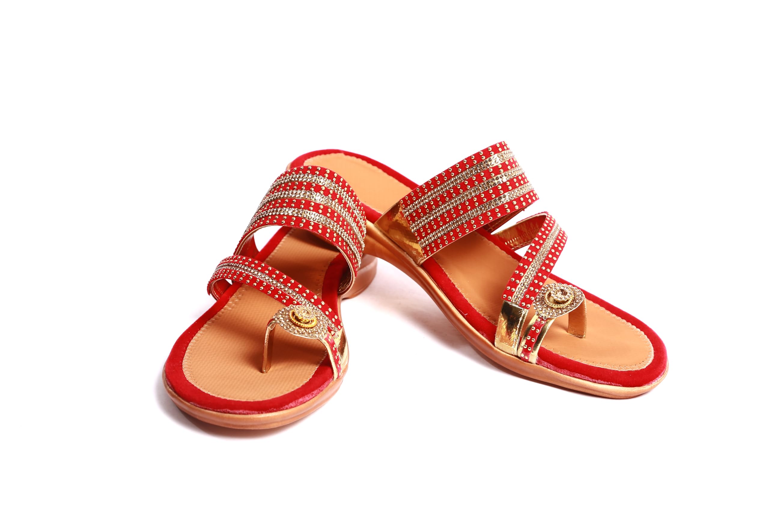 Jitender Boot House Womens Bridal Wear Chappal For Party And Formal Occasions Ethnic Footwear Slipper (Red, 7) (B0CZF1RXP2) Amazon Price History, Amazon Price Tracker