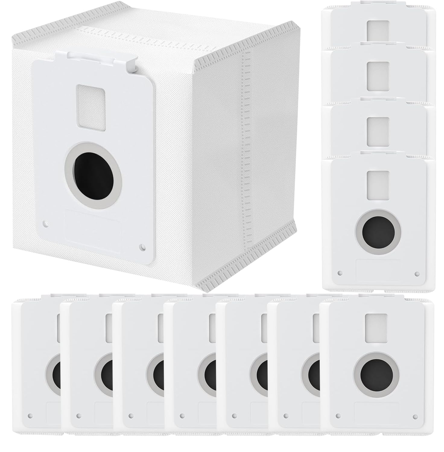 12 Pack Vacuum Dust Bag for LG CordZero All-in-One Cordless Cleaner A937KGMS,A939KBGS and A938KBGS, Dirt Disposal Cordzero Cordless Vacuum Bags Replacement Compatible with LG All-in-One Tower