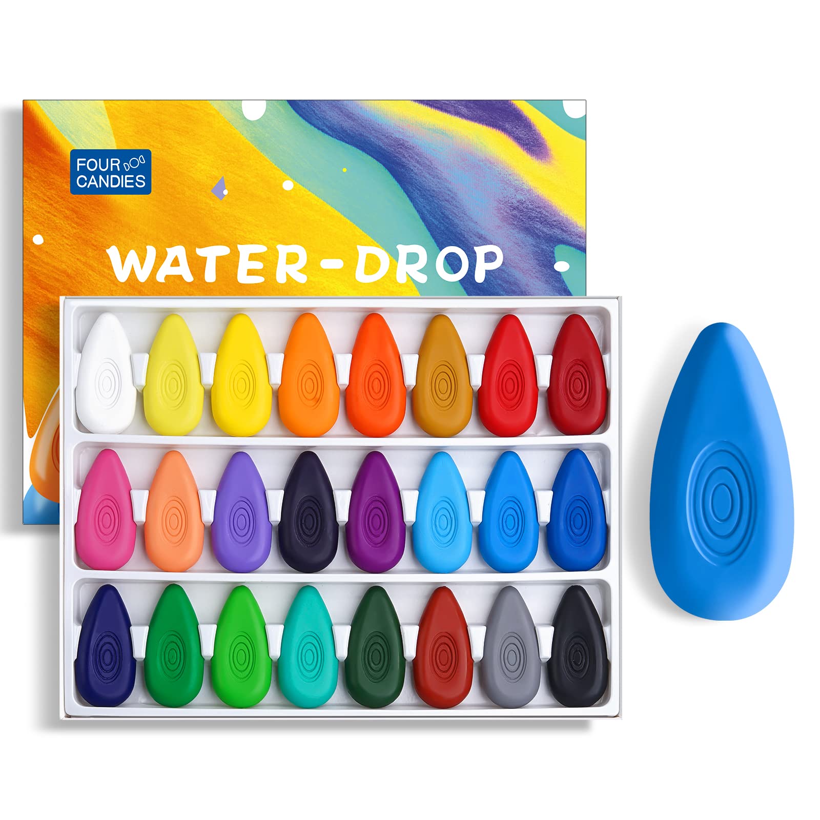 Buy 24 Colors Toddler Crayons, NonToxic Washable Crayons for Kids