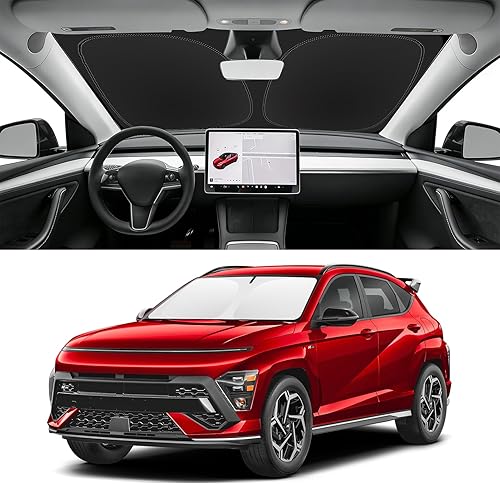 Miniatura 208 de Parasol de parabrisas de ajuste personalizado para Nissan Titan 2017-2024, bloquea los rayos UV y el calor, parasol de ventana delantera, fácil