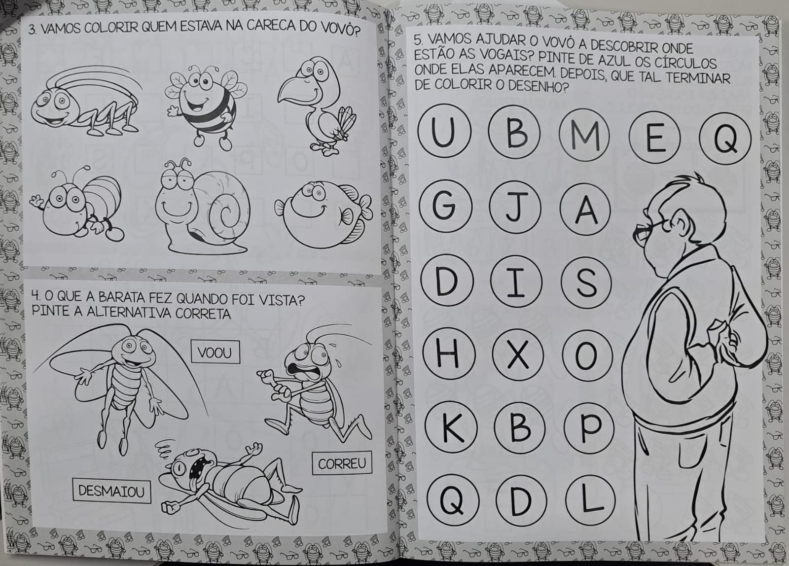 Barata na careca do vovô