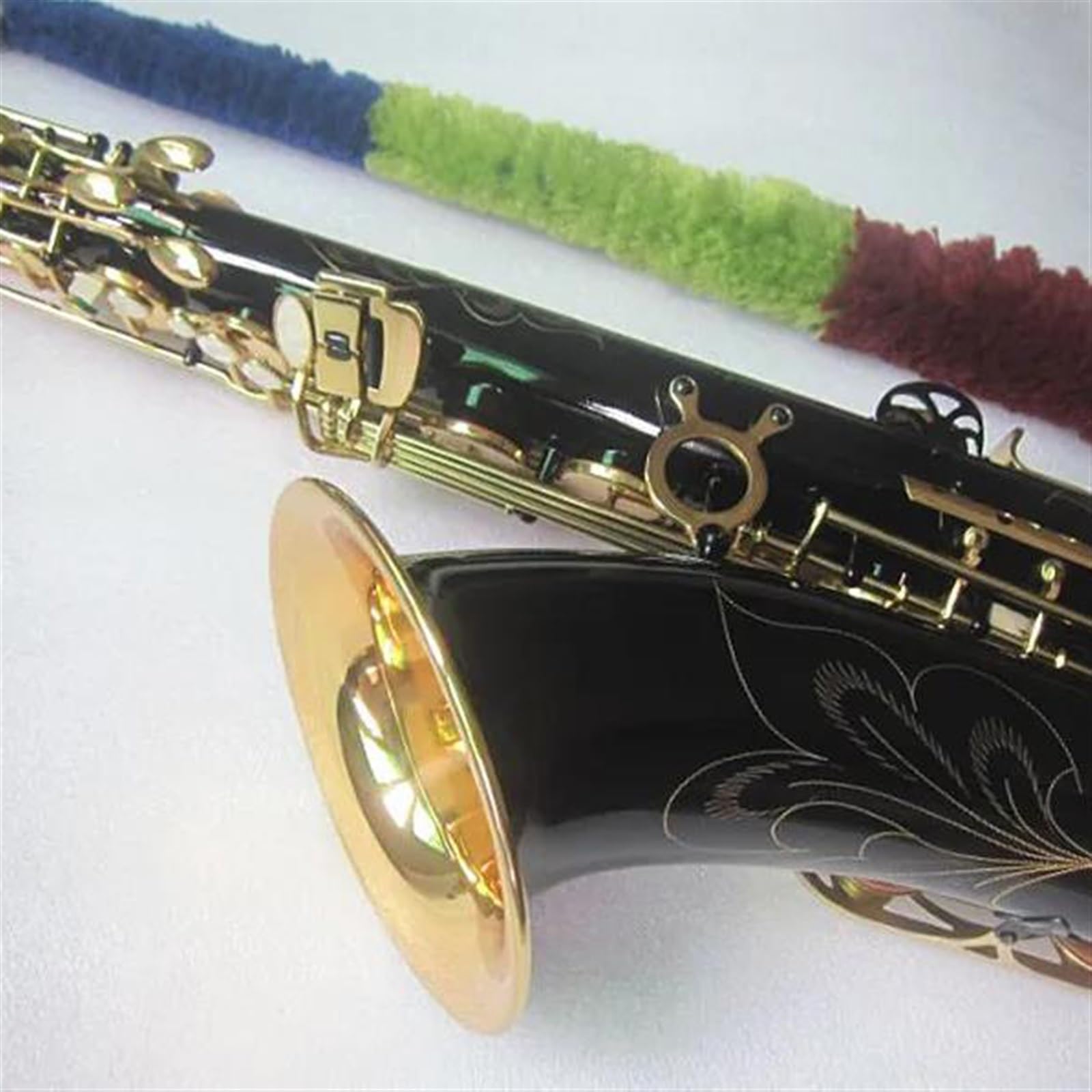 Sassofono Tenore Sib Nero Oro Chiave Sax Tenore Ottone Strumento Musicale Con Custodia Ancia