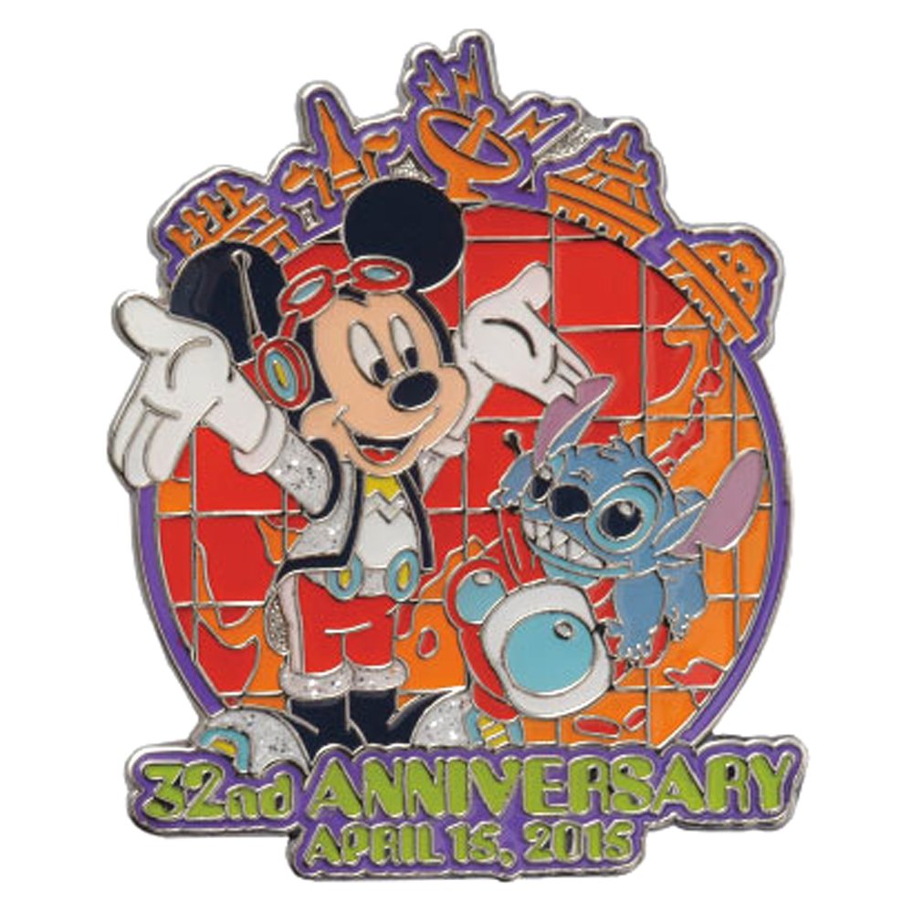 Amazon.co.jp: 東京 ディズニーランド 32周年 ピン 【 東京