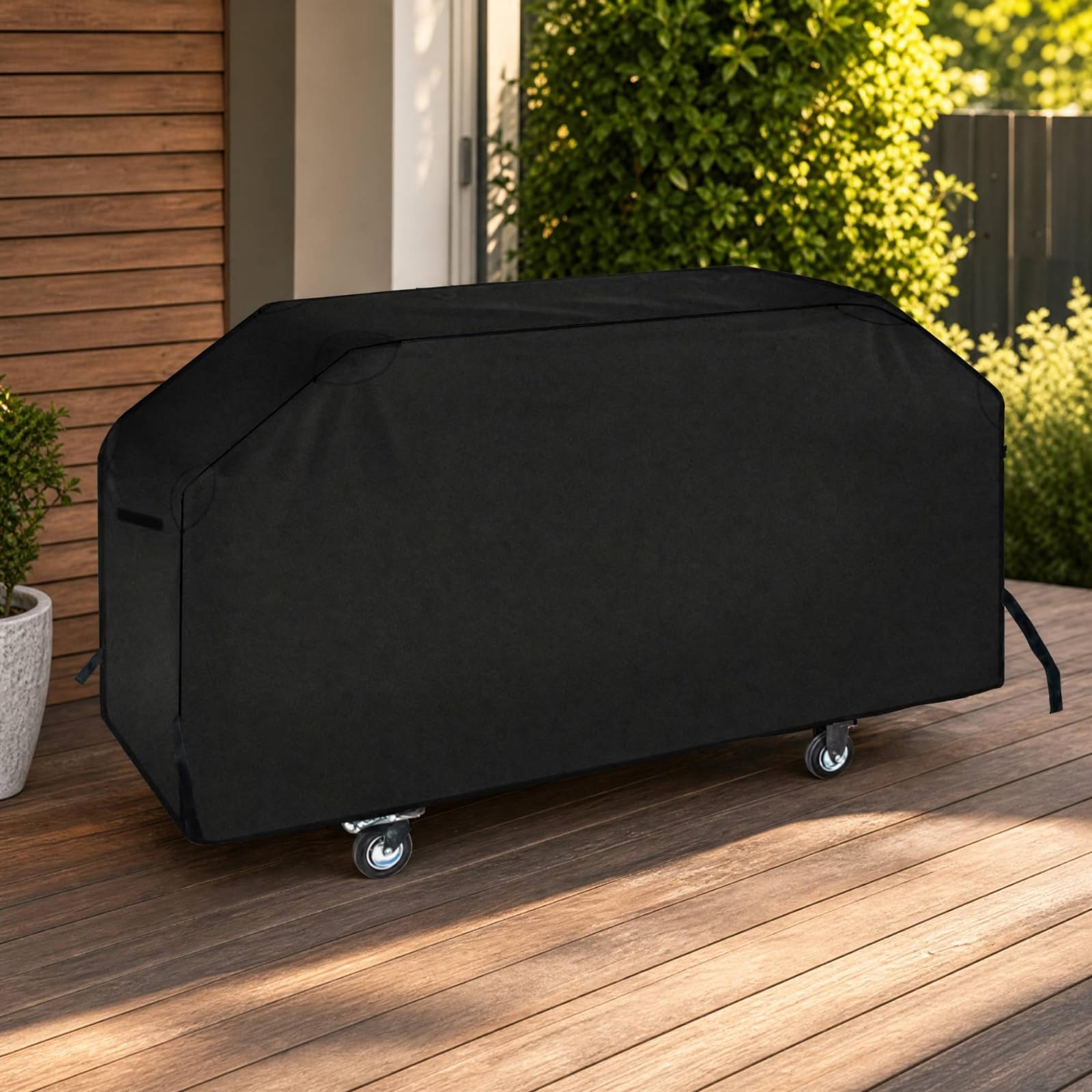 Copertura per Barbecue in Tessuto Oxford 600D Antipolvere Copri Barbecue Antistrappo Copri Griglia per Giardino