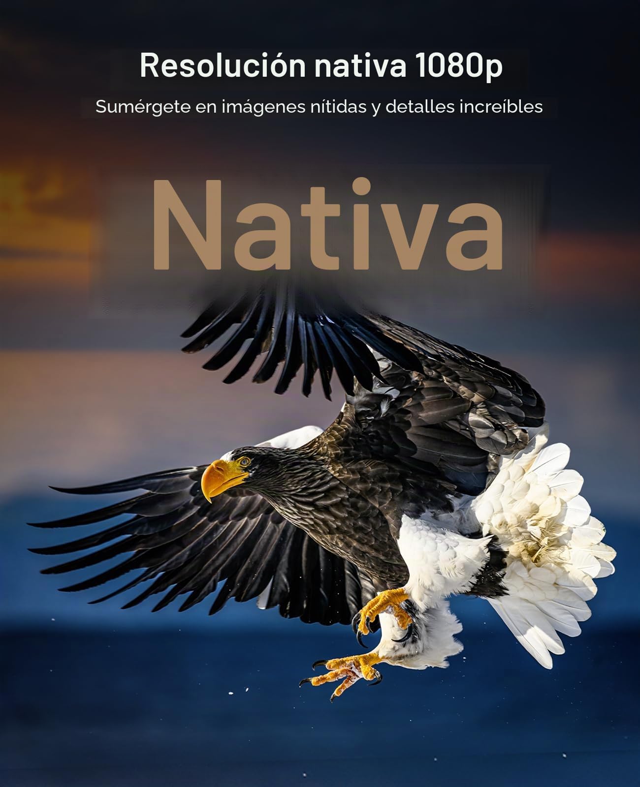 NexiGo Proyector PJ40 Pro con Google TV, resolución nativa 1080p, compatibilidad con 4K, Mejora de Imagen Mediante IA, 800 lúmenes ANSI, proyector Inteligente con corrección automática de Keystone