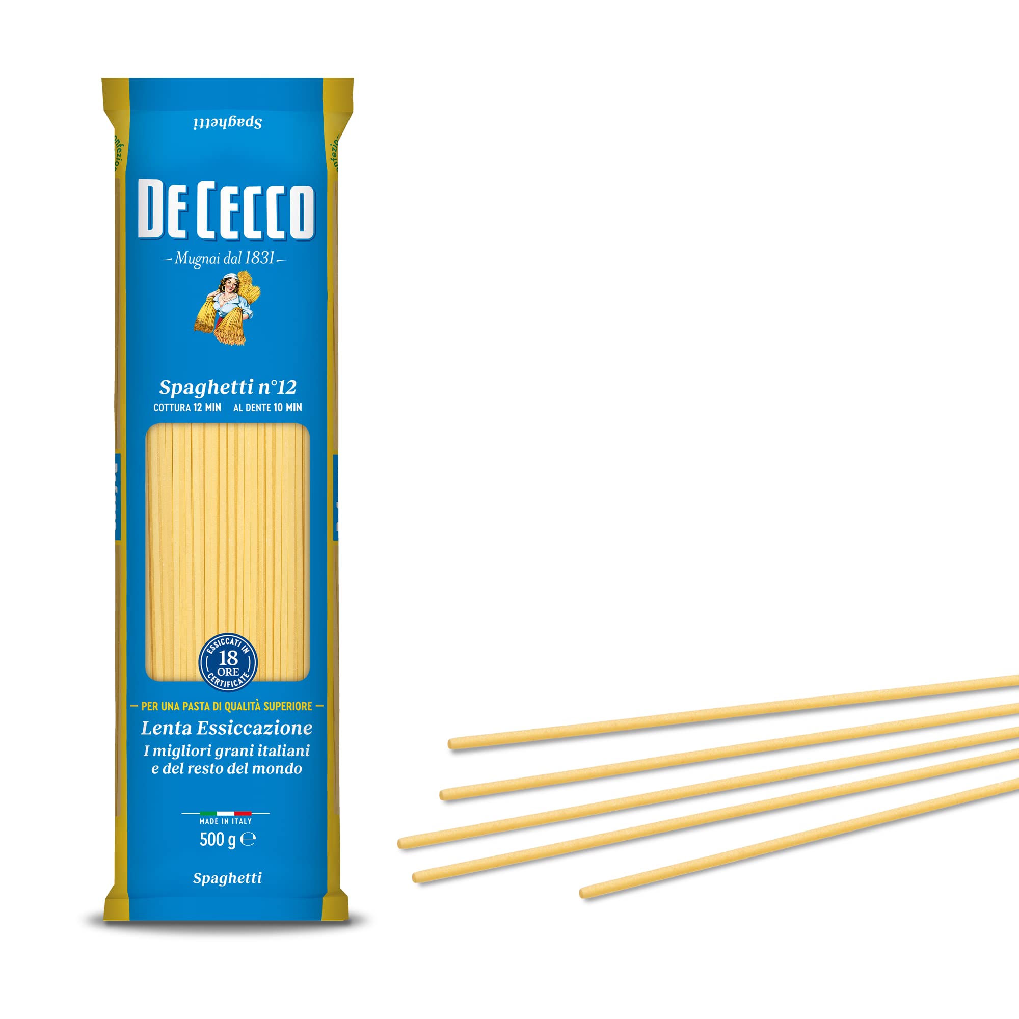 Pasta de Cecco - Juego de 20 espaguetis italianos (20 pastas, 500 g)