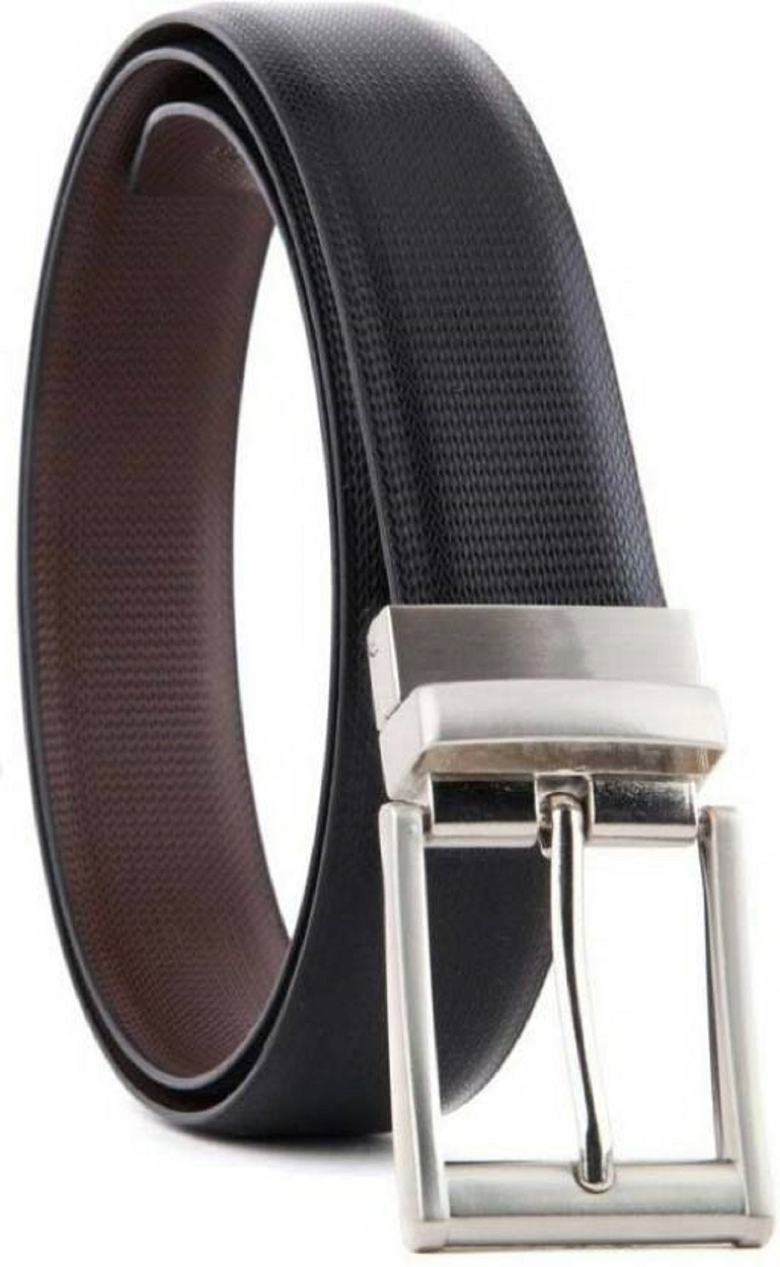 mens formal black leather belt