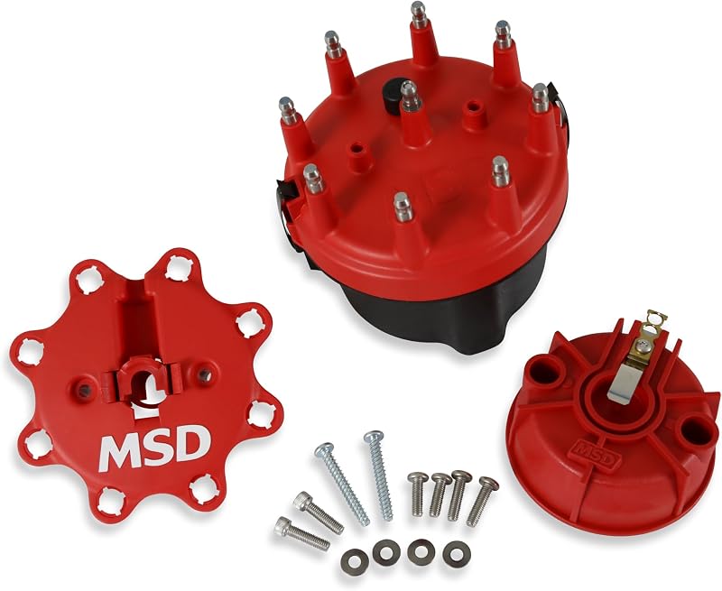 Kit de tampa e rotor Cap-A-Dapt MSD 8445 para distribuidor – 1 unidade