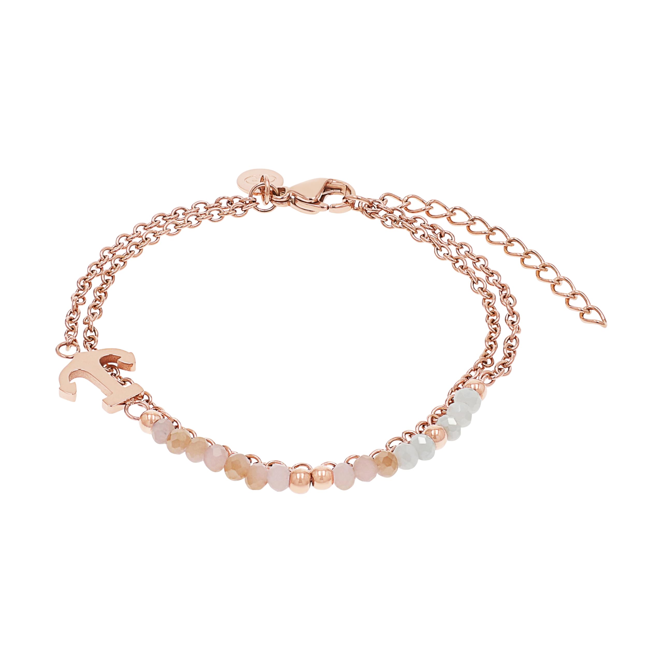 Tom Tailor Armband für Damen, Edelstahl, mit Glas, 16+4 cm, Anker, rosefarben, Geschenkidee, Armschmuck, Damenschmuck, 2100675