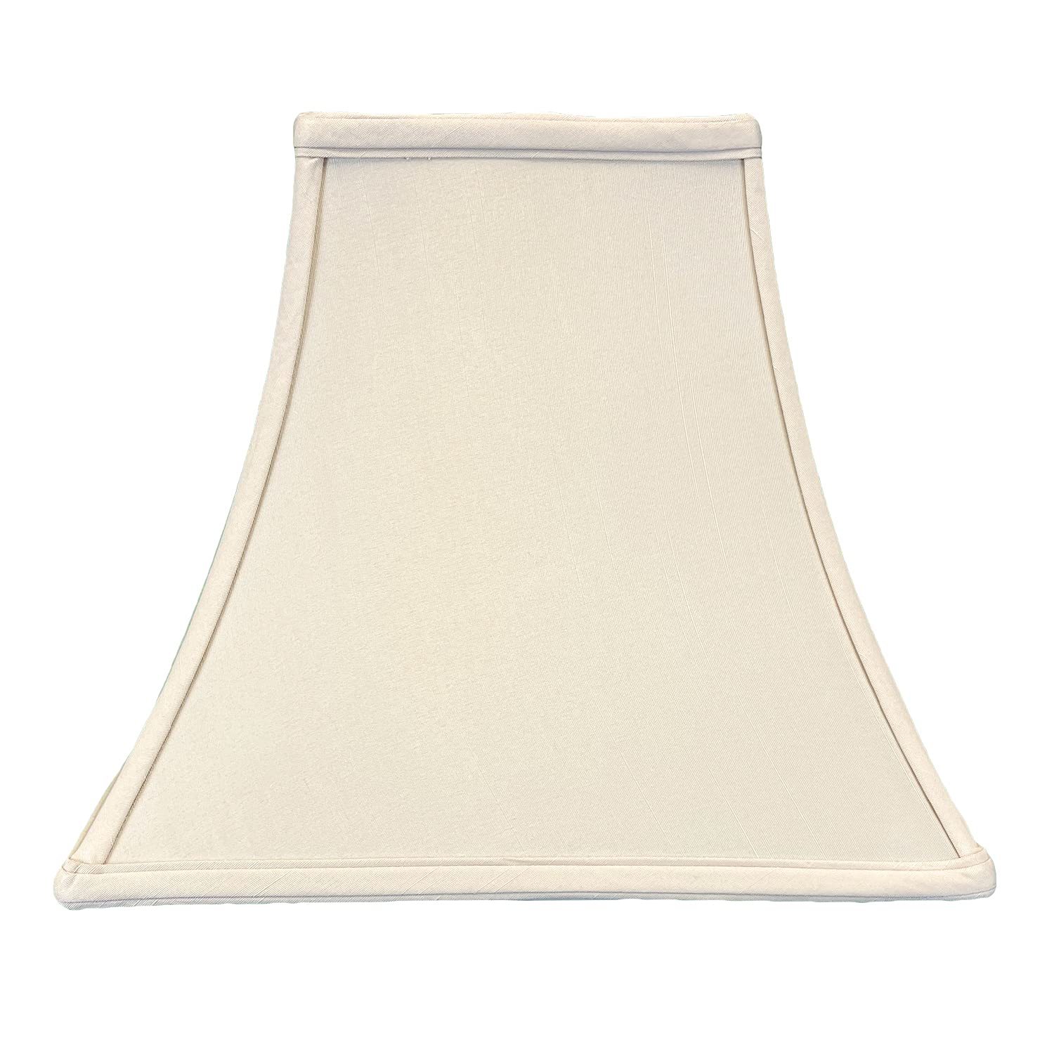 Royal Designs, Inc. Regal Series Square Bell Lamp Shade, 6 x 12 x 10.5, Beige