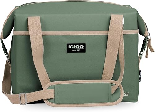 Vista 8 de Igloo Soft Sided Coolers Insulated Lunch Cooler Bag Essentials 12 latas,EcoCool 24 latas,6 latas gris,Duffel,Todos los días