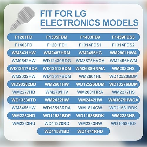 Miniatura 3 de Tapón de manguera de drenaje de arandela, tapón universal de manguera de tubo de drenaje de arandela, tapa de 0.315 in de repuesto para lavadora LG